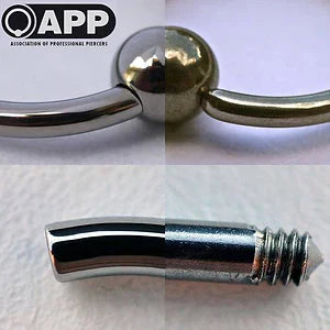 Implant grade titanium piercing jewelry — LPR Piercing Brugge