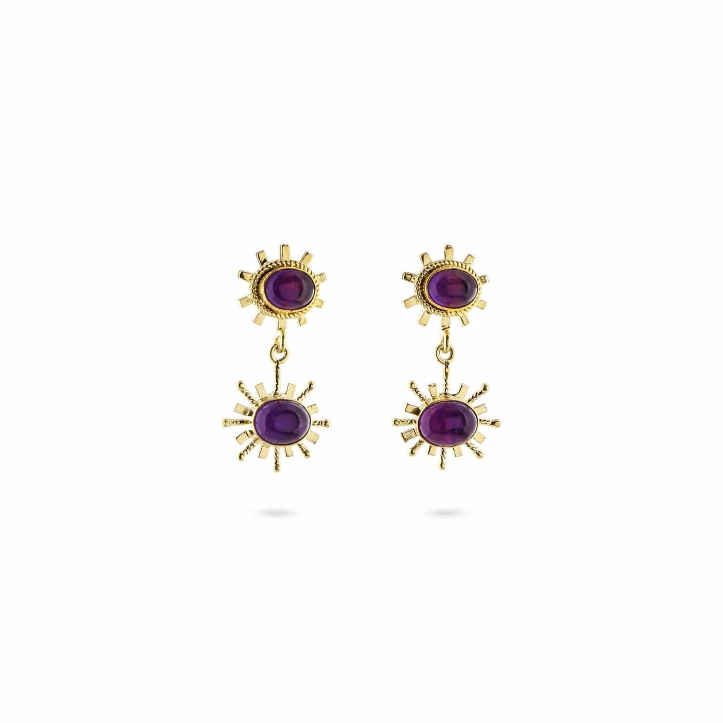 Load image into Gallery viewer, Christine Bekaert Jewelry Earring Amethyst (Purple) The Desert
