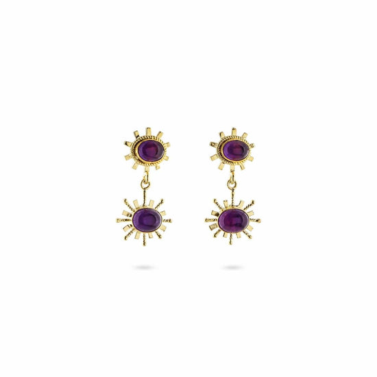 Christine Bekaert Jewelry Earring Amethyst (Purple) The Desert