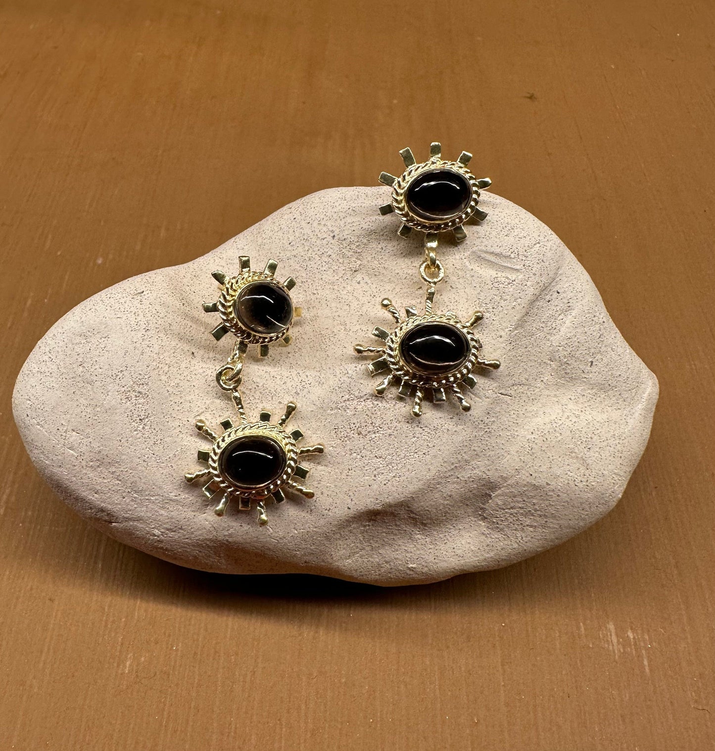Christine Bekaert Jewelry Earring Smokey Quartz (Dark brown) The Desert