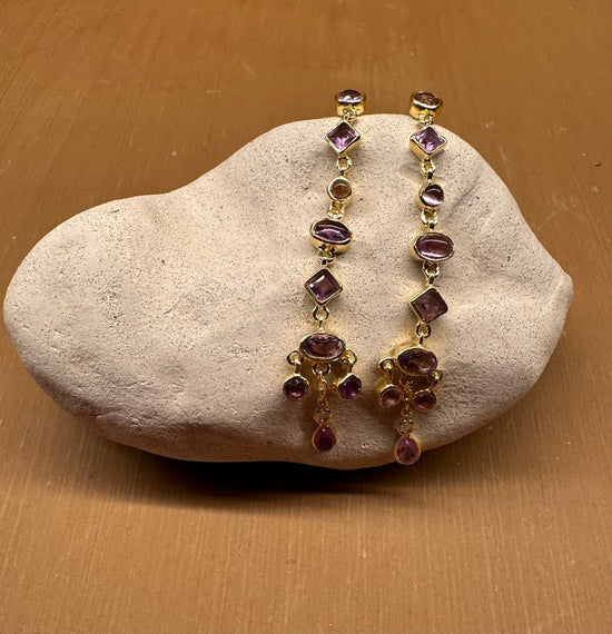 Christine Bekaert Jewelry Earring Amethyst (Purple) Zoë