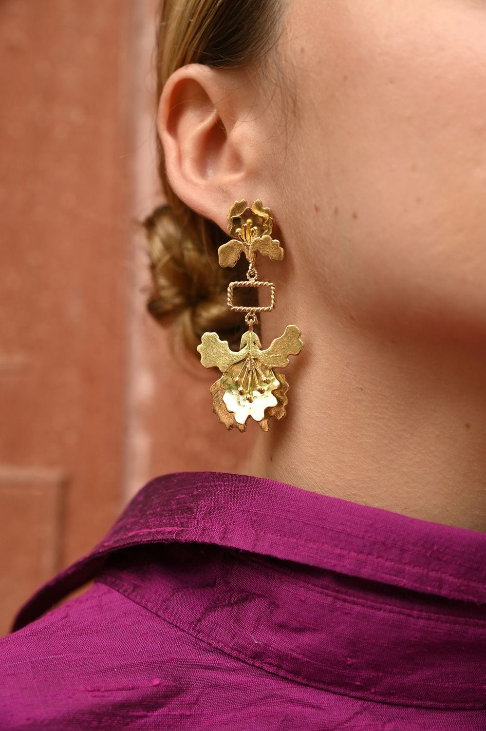 Christine Bekaert Jewelry Earring Iris Duo