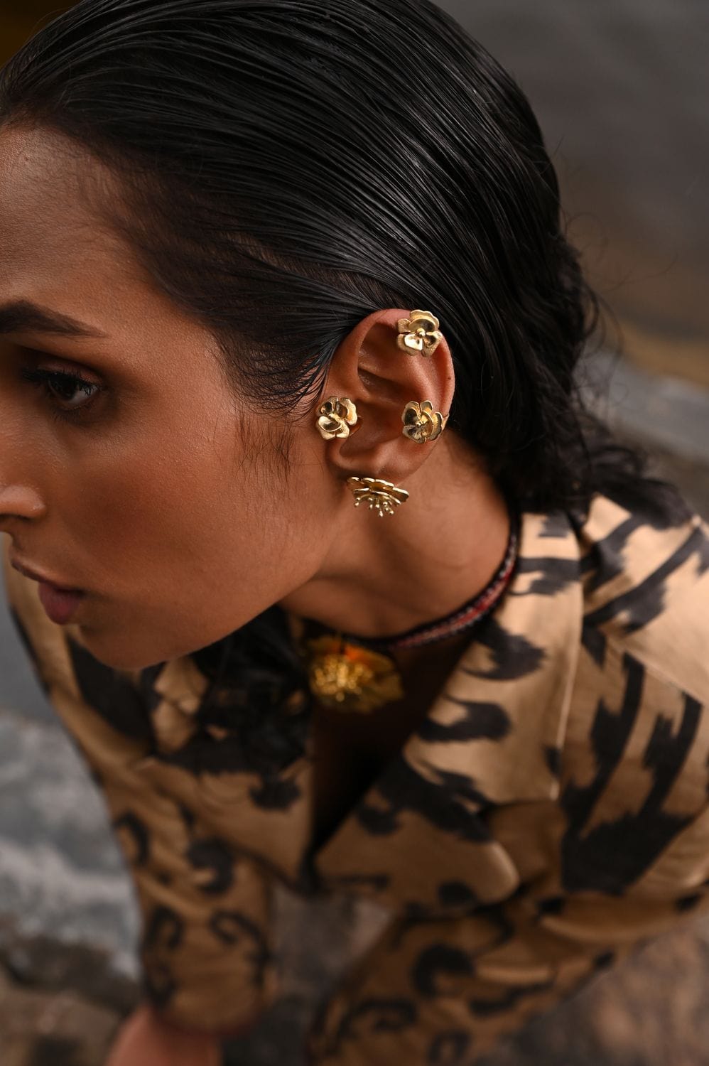 Christine Bekaert Jewelry Earring Cosmos Earcuff