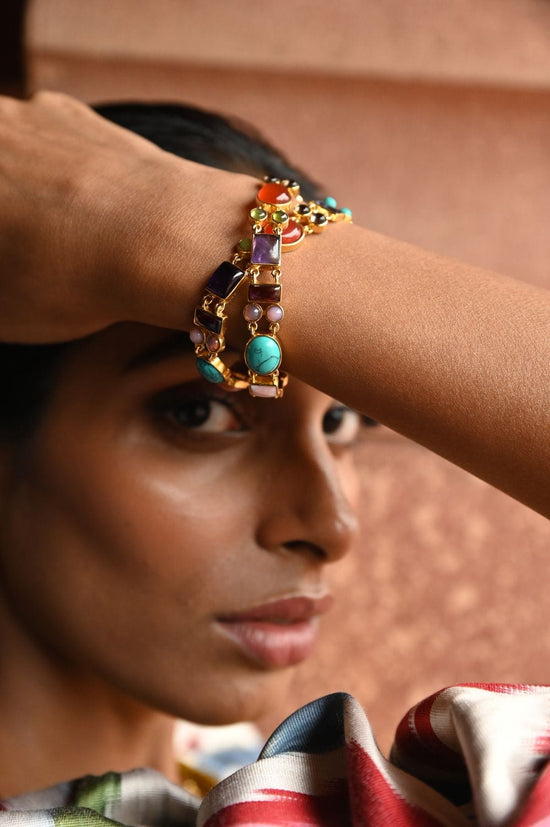 Christine Bekaert Jewelry Earring Fatehpuri Bracelet