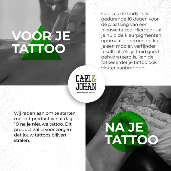 Carl & Johan tattoo aftercare Tattoo Bodymilk