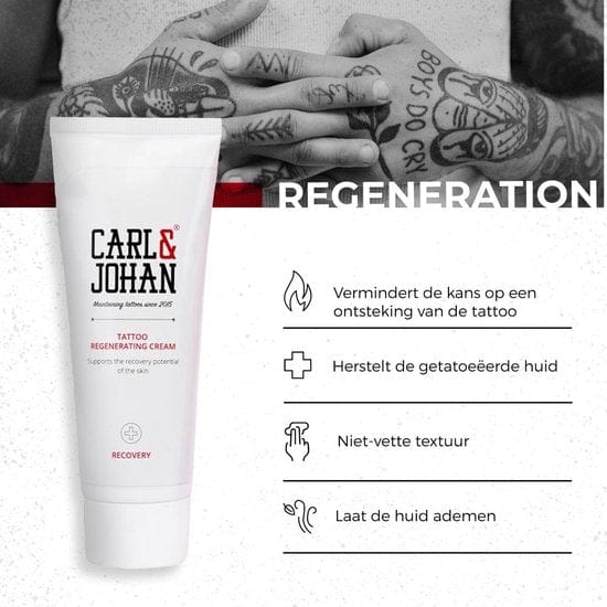 Carl & Johan tattoo aftercare Tattoo Recovery Regenerating Cream