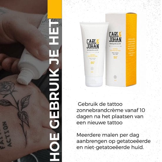 Carl & Johan tattoo aftercare Tattoo Sunscreen SPF 50