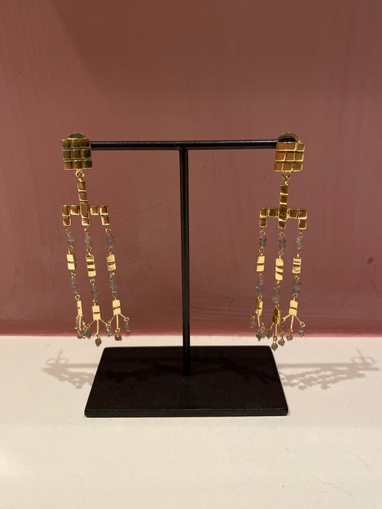Christine Bekaert Jewelry Earring Labradorite Vitrella