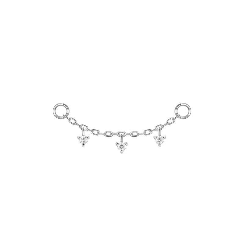 Modern Mood Body Jewelry Charms and Chains Chain with Tiny Dripping Diamonds