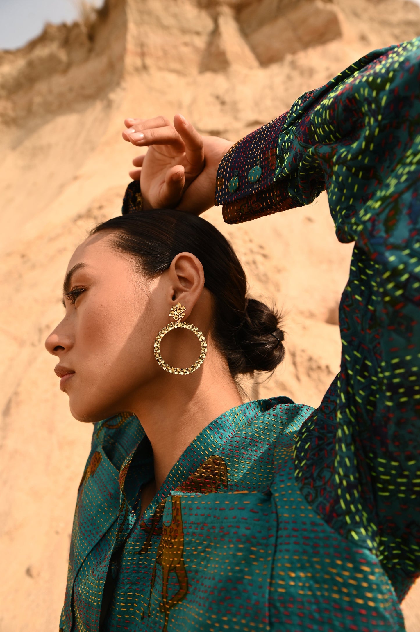 Christine Bekaert Jewelry Earring Ajisai
