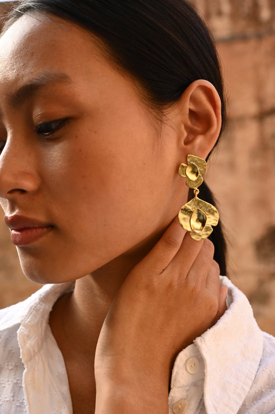 Christine Bekaert Jewelry Earring Moringa Blossom