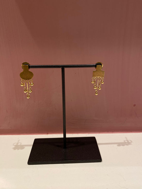 Christine Bekaert Jewelry Earring Gold Beads Kylix
