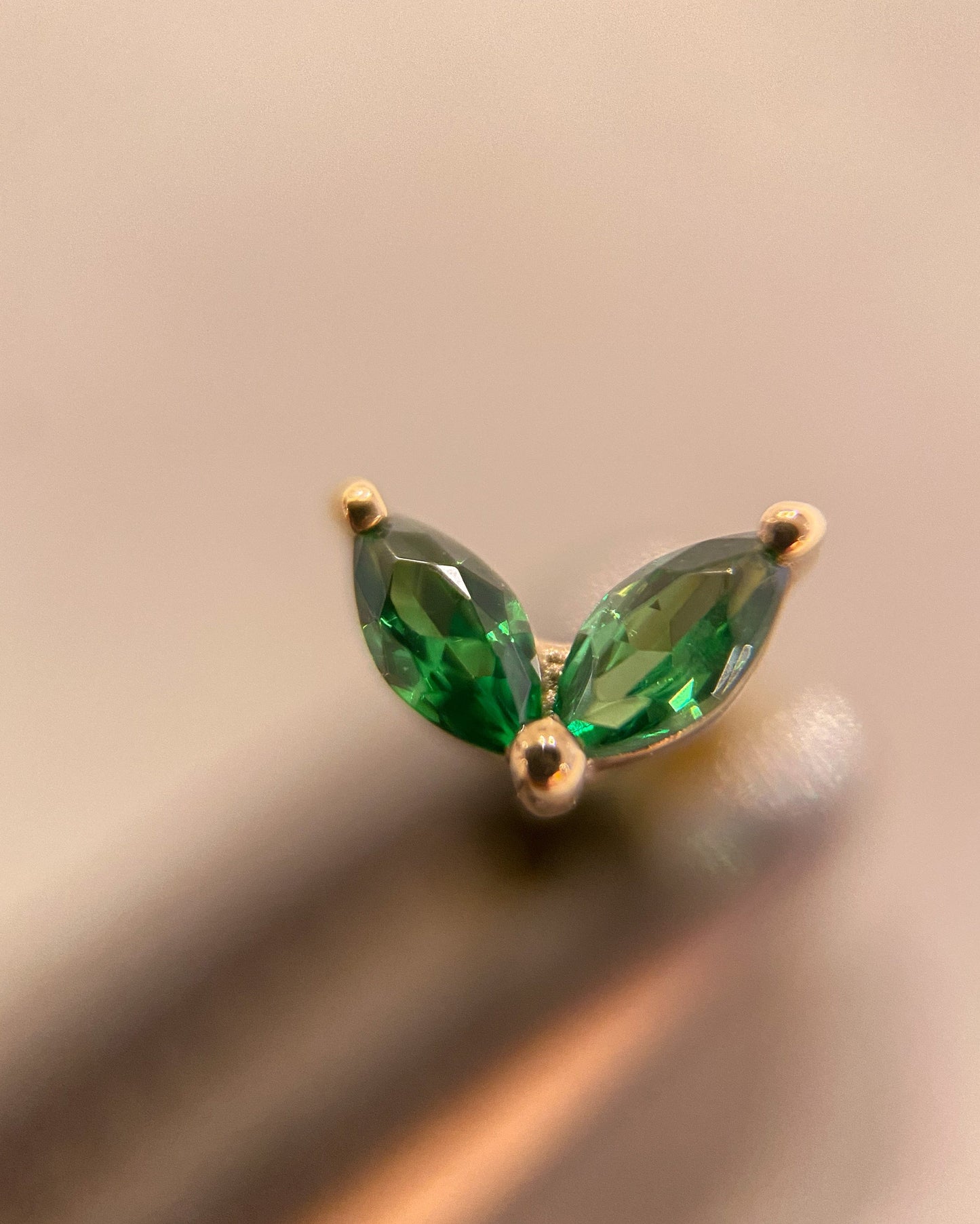 Ember Body Jewelry Ellie - Green CZ