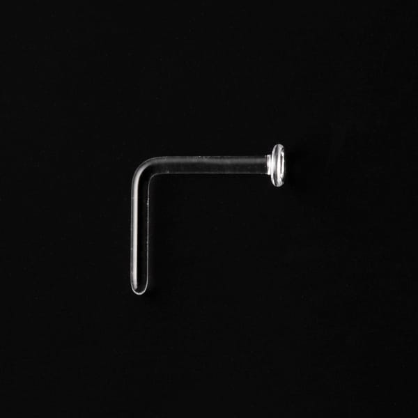 Gorilla Glass Nostril screw Crystal Glass Nostril Retainer