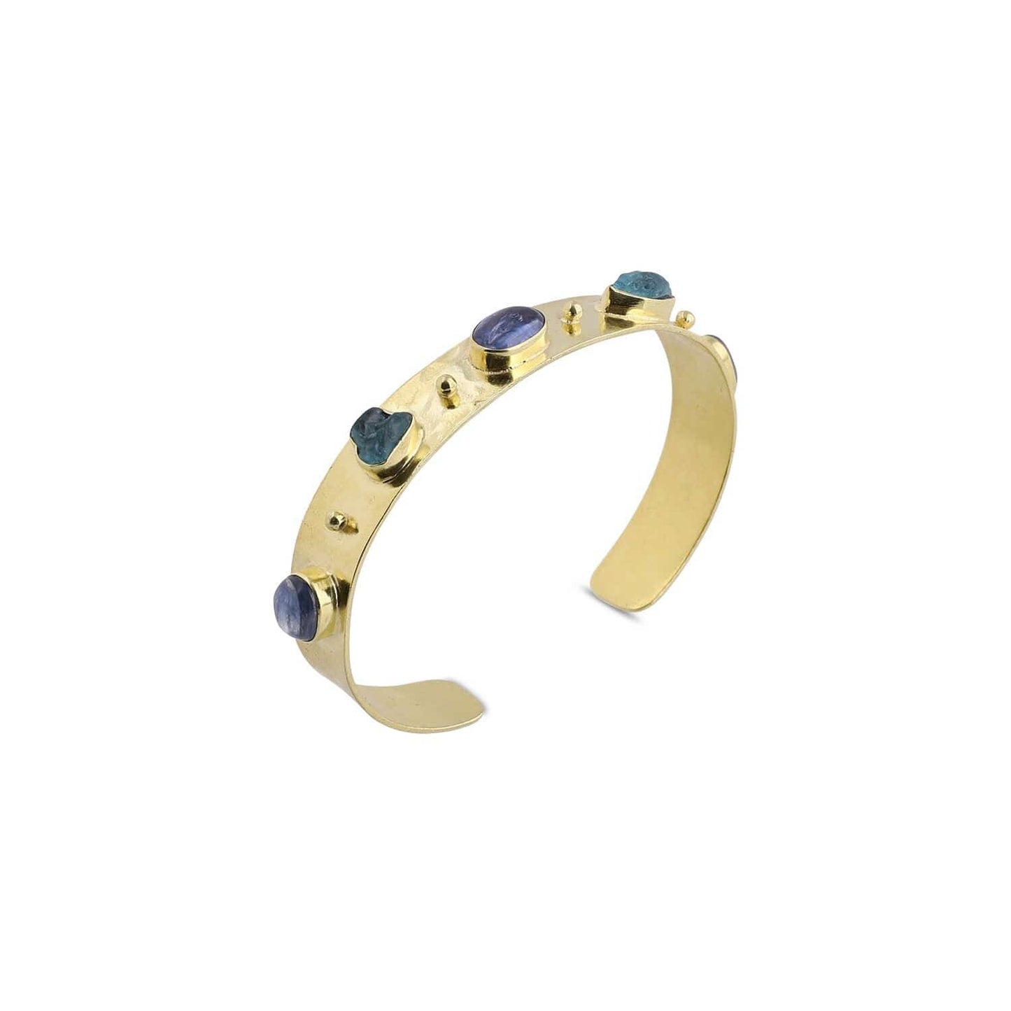 Christine Bekaert Jewelry Bracelets Kyanite & Appatite Rhea Cuff