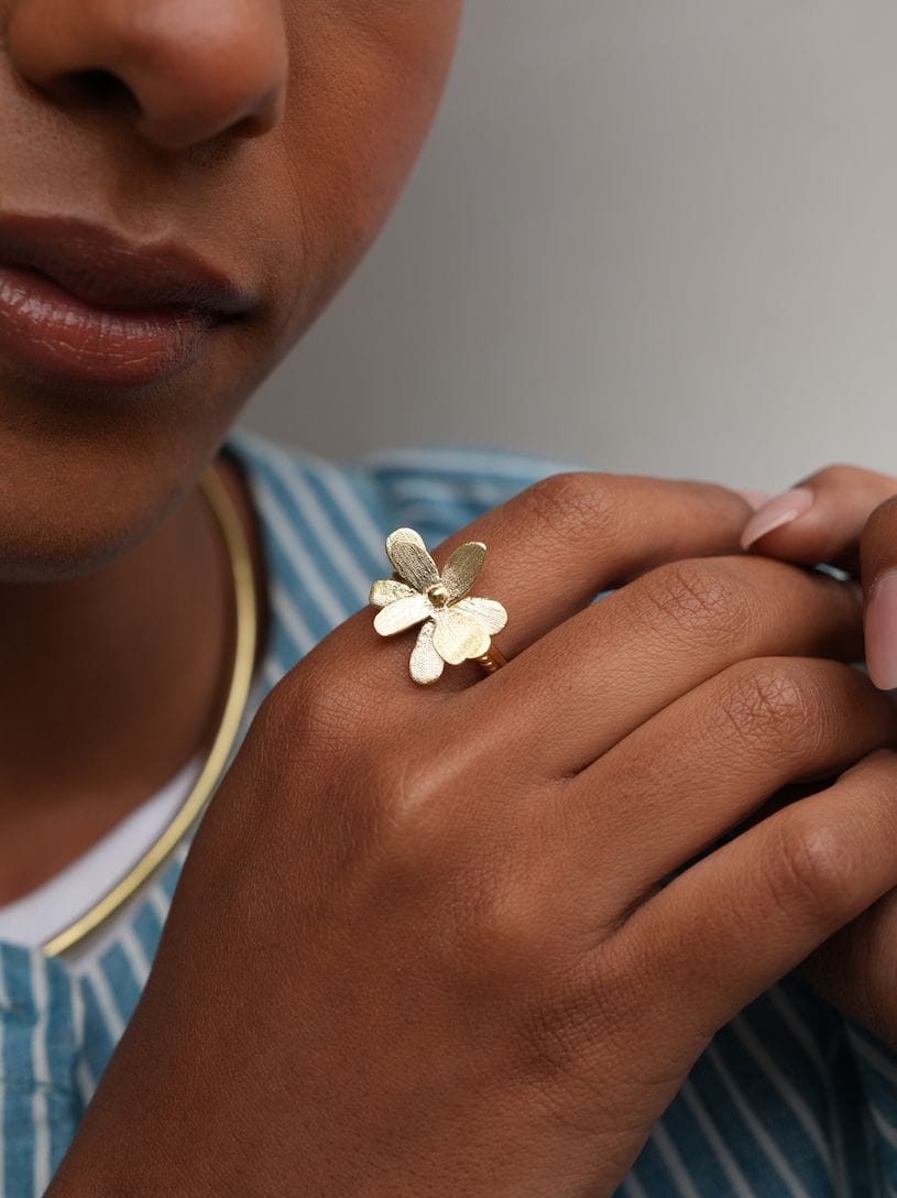 Christine Bekaert Jewelry Earring The Petal Bloom Ring