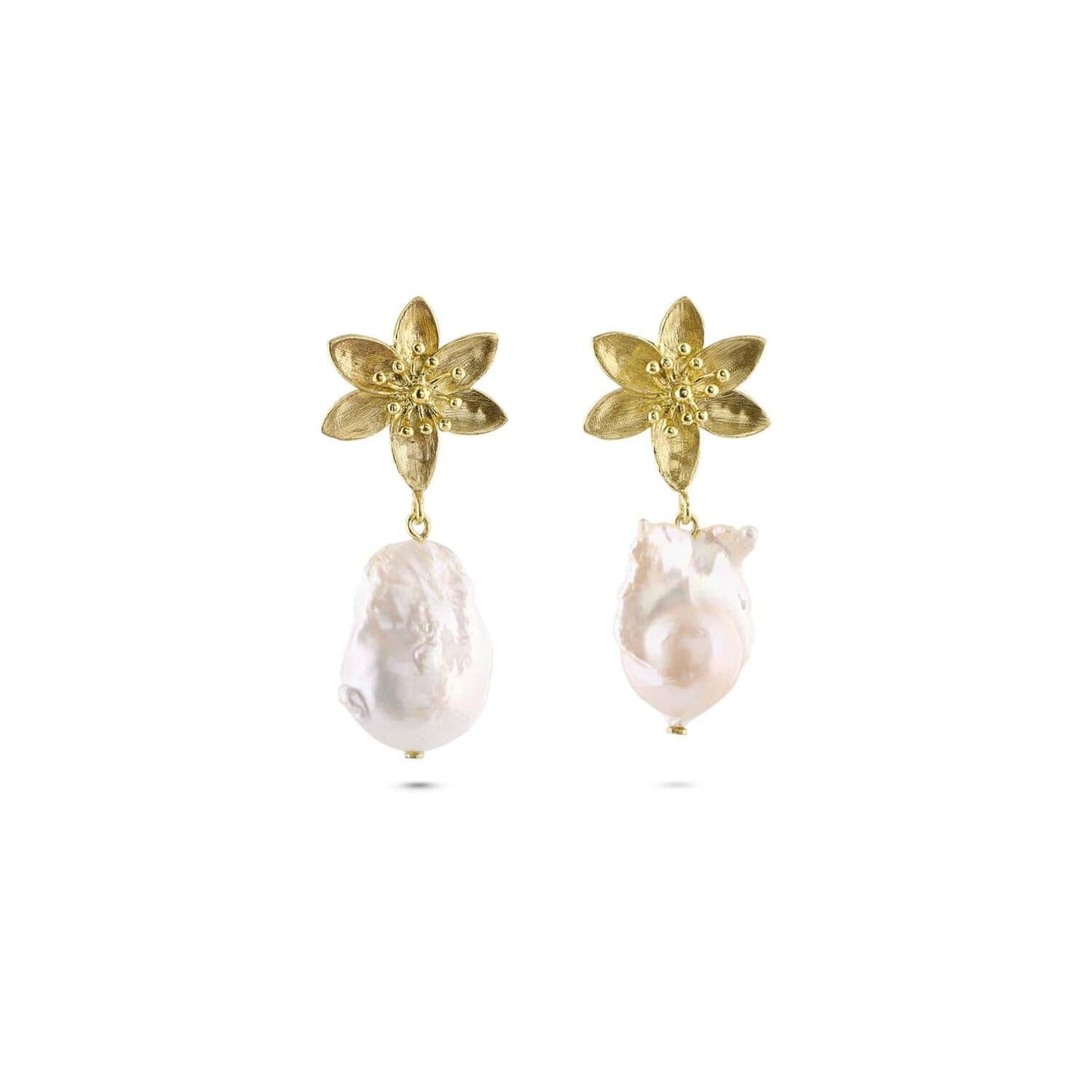 Load image into Gallery viewer, Christine Bekaert Jewelry Earring Anemone Pearl
