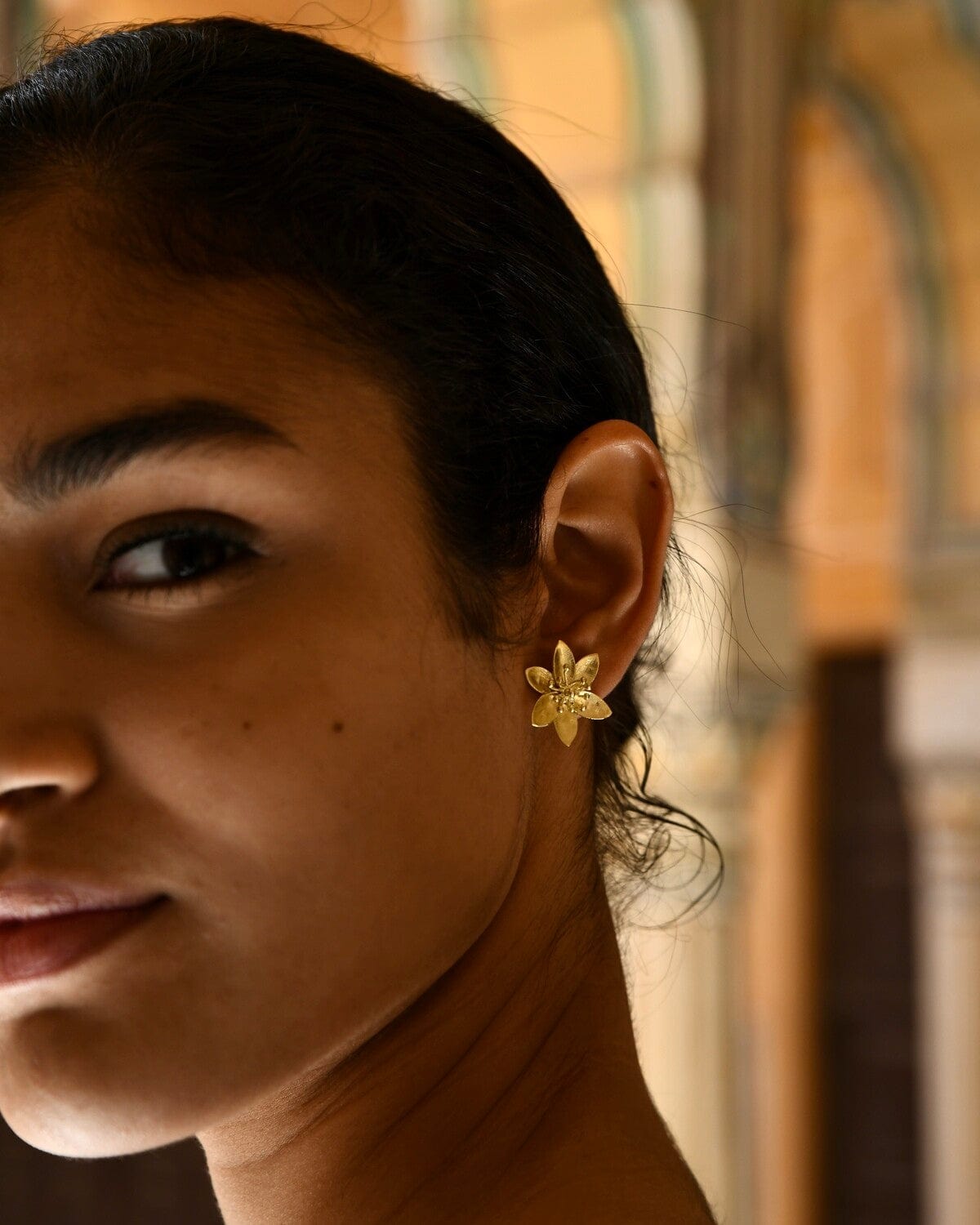 Christine Bekaert Jewelry Earring Small Anemone Stud
