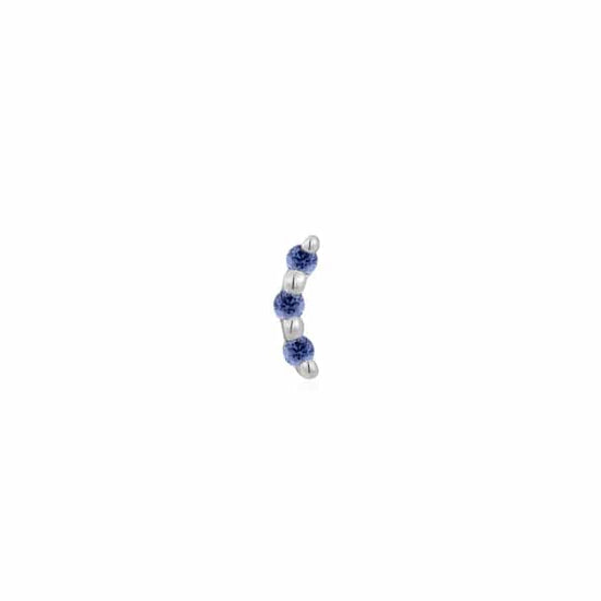 Laad afbeelding in Galerijviewer, Ember Body Jewelry Copy of Bitsy - Grey Blue CZ
