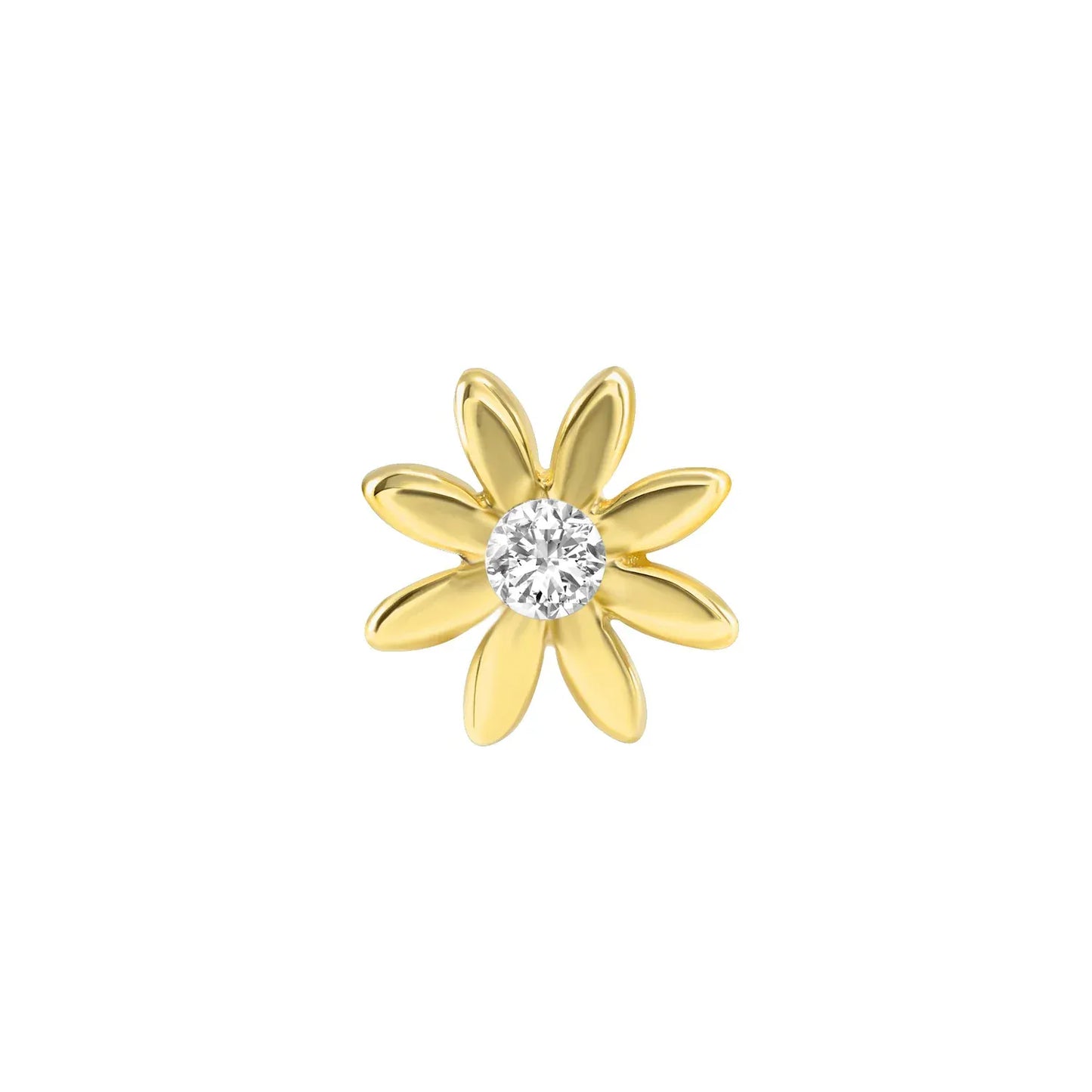Norvoch Threadless Gold Chamomile Flower