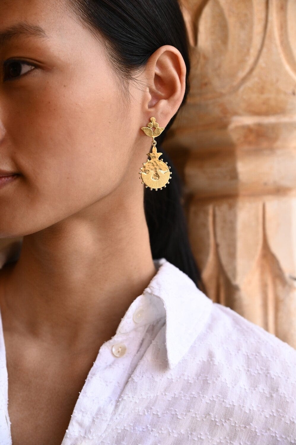 Christine Bekaert Jewelry Earring Uzbek Blossom