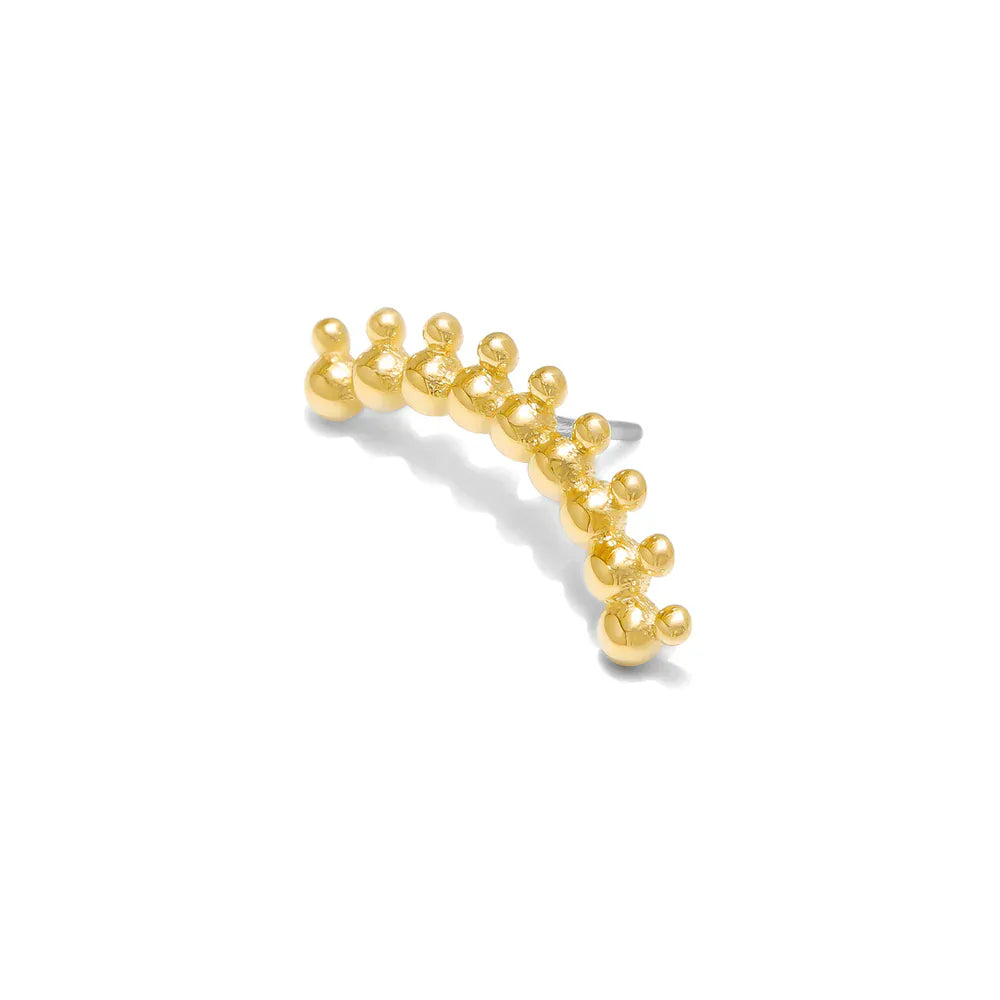 Tawapa gold piercing end Curved Sol