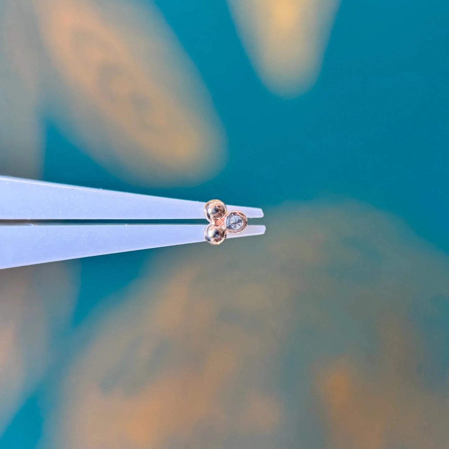 Paloma Jewelry gold earring Gela - White Diamond