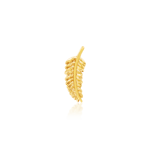 Junipurr Threadless Gold Gold Feather