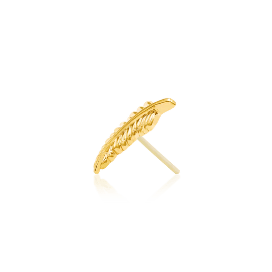 Load image into Gallery viewer, Junipurr Threadless Gold Gold Feather
