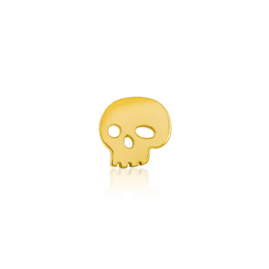 Load image into Gallery viewer, Junipurr Threadless Gold Skull
