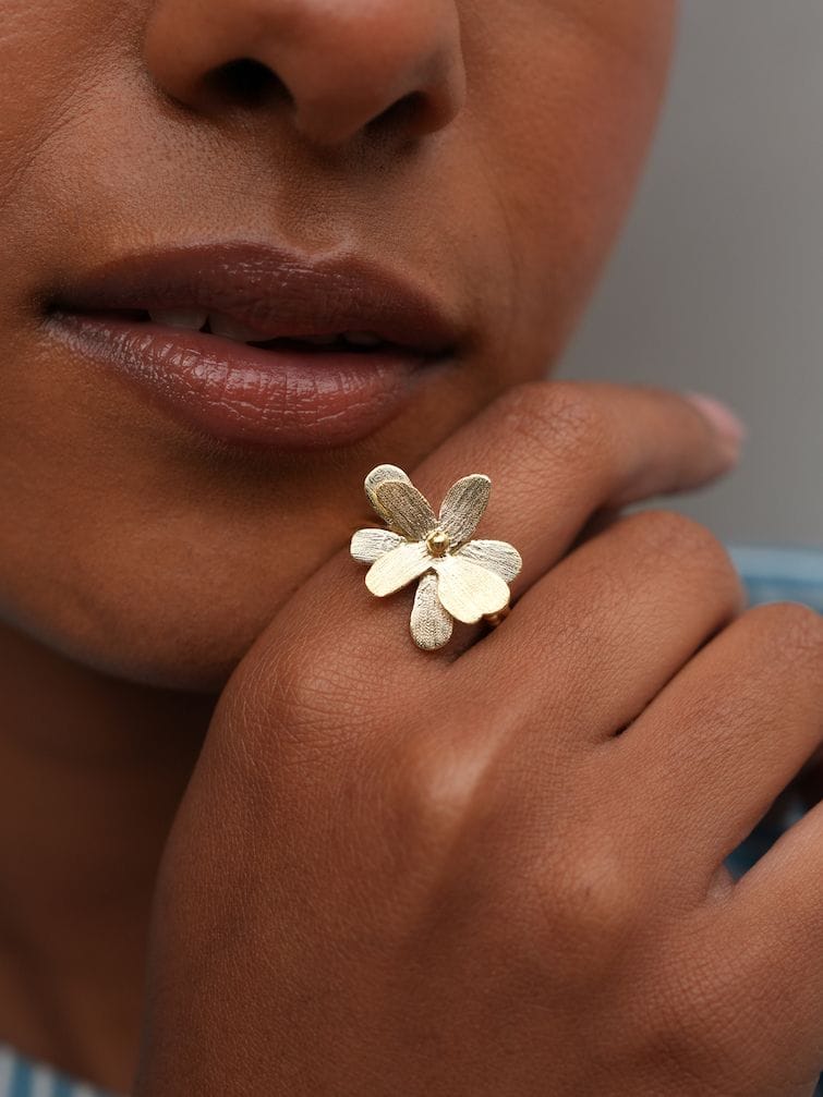 Christine Bekaert Jewelry Earring The Petal Bloom Ring