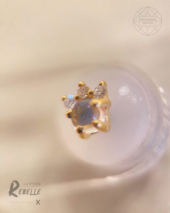 Modern Mood Body Jewelry Diamond Leia - Moonstone