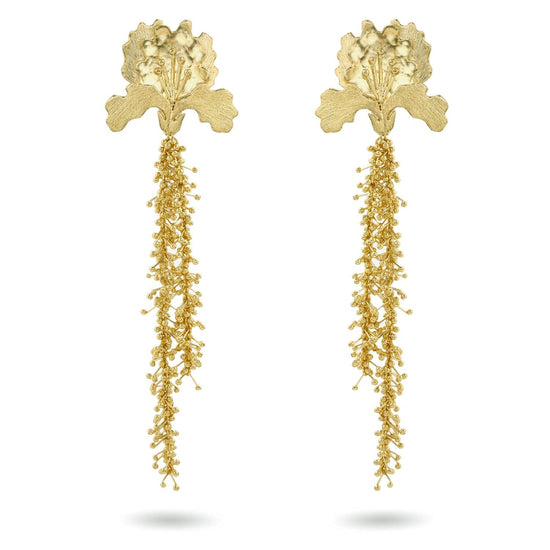 Christine Bekaert Jewelry Earring Large Iris Beads