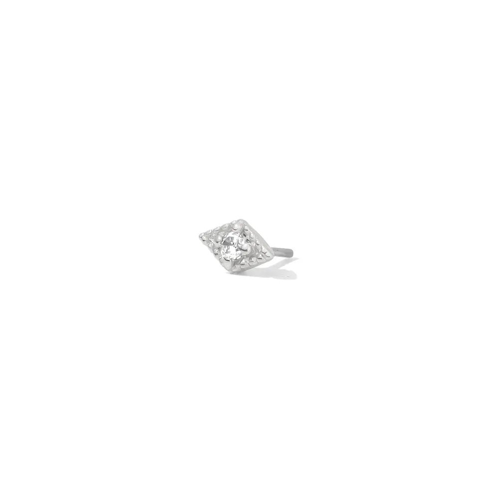 Tawapa gold piercing end Luck - White CZ