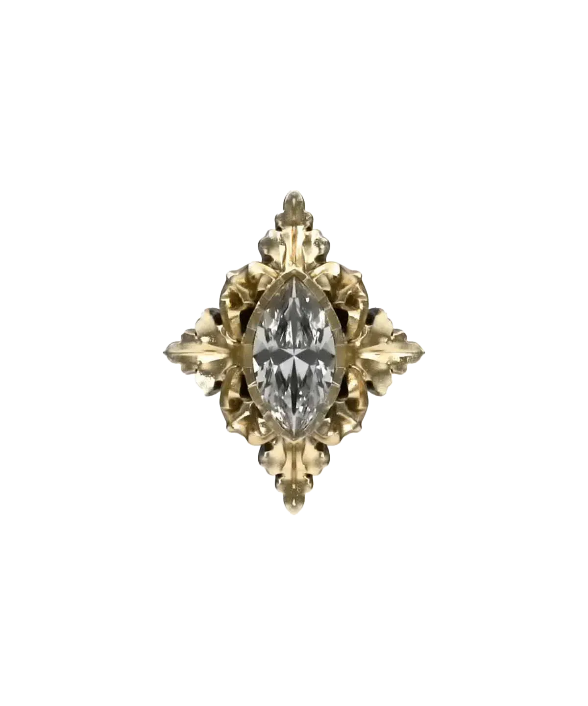 Anatometal Threadless Gold Manteca Marquise
