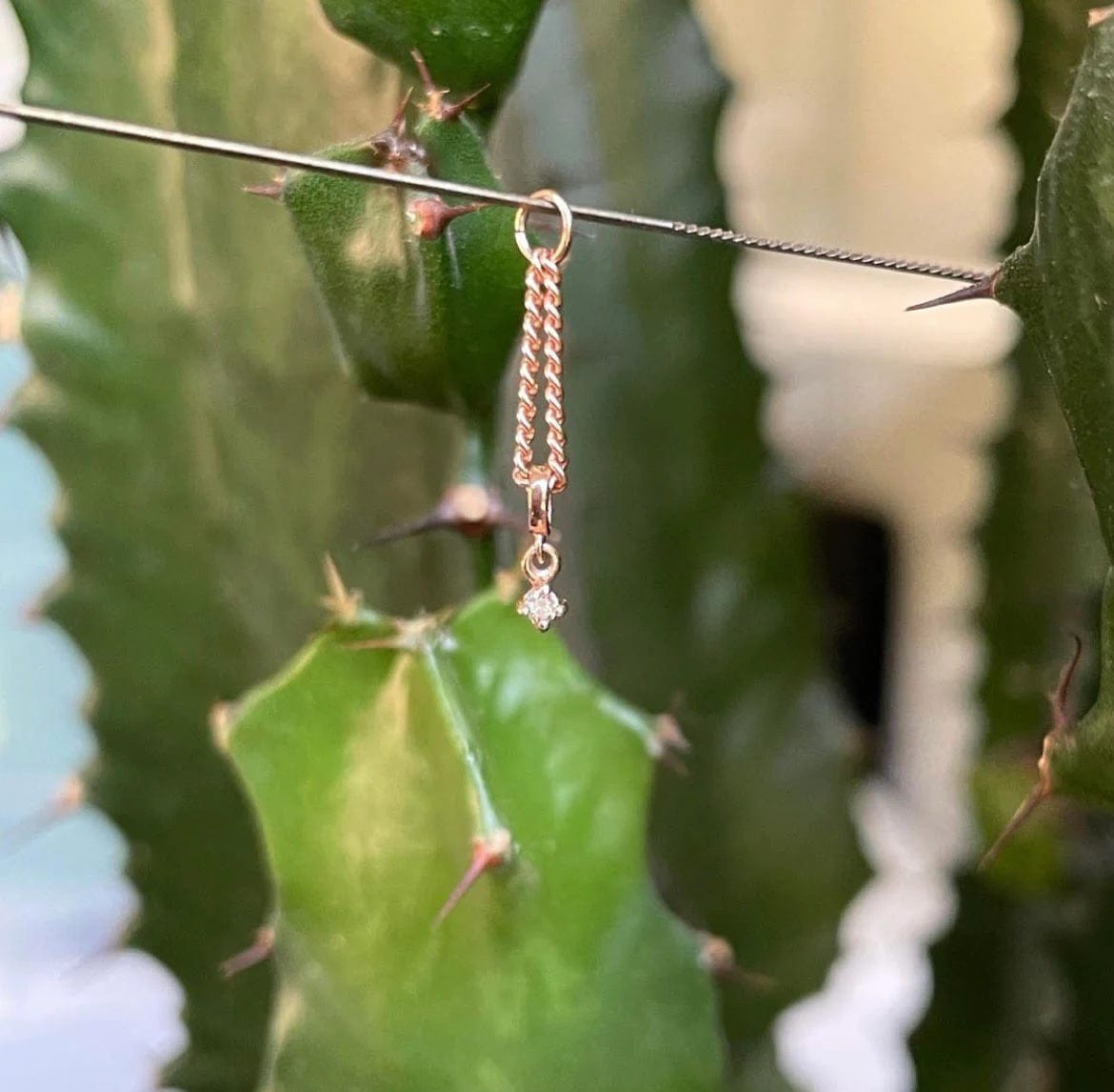 Hialeah Fine Jewelry Charms and Chains One Single Diamond