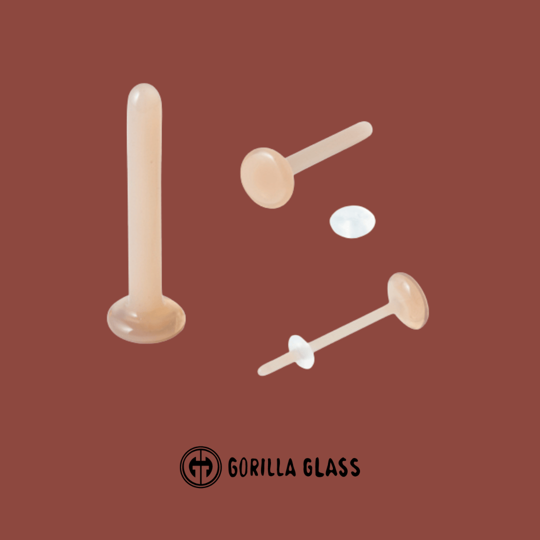 Gorilla Glass retainer Glass Labret Retainer