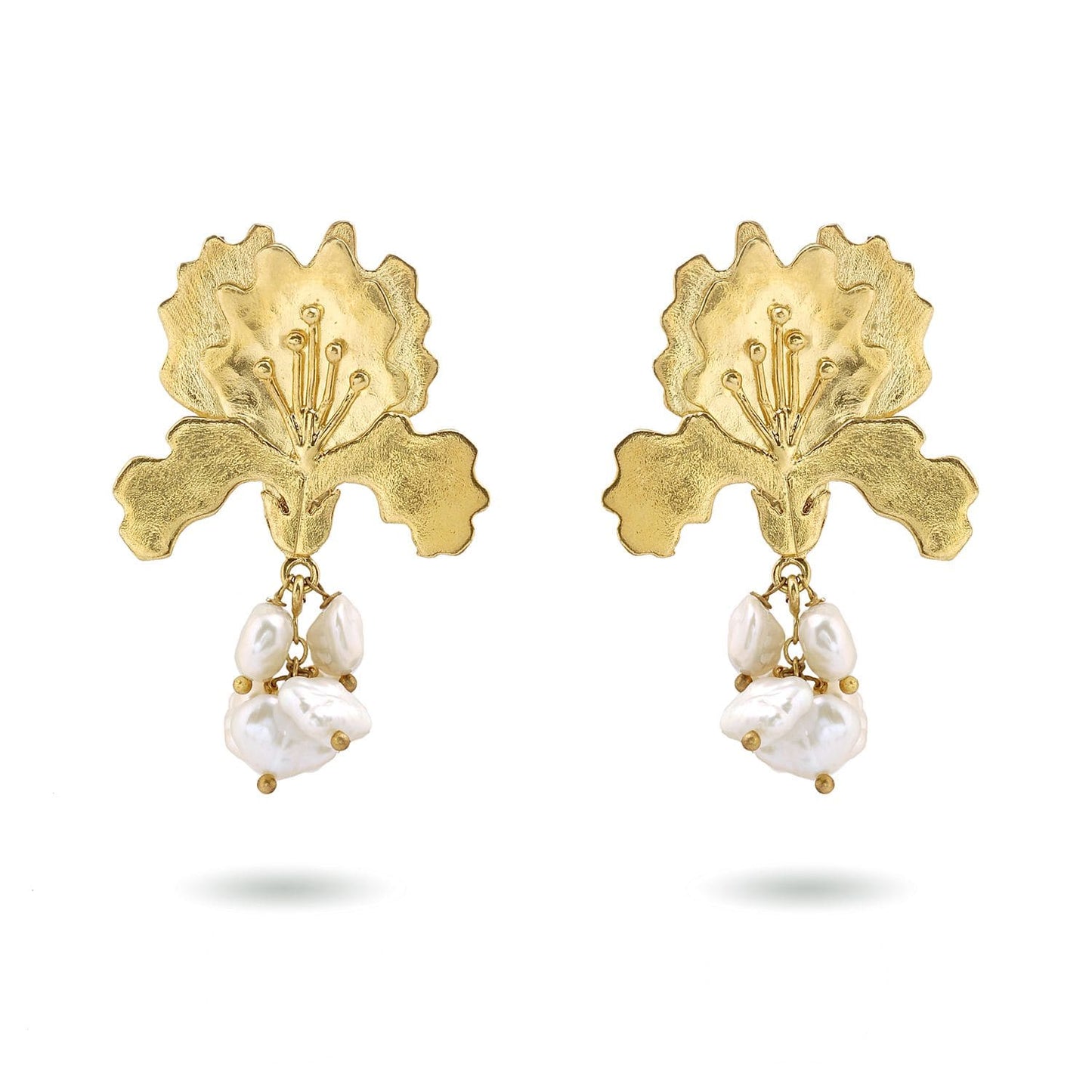 Christine Bekaert Jewelry Earring Iris Pearls