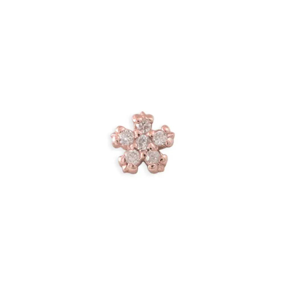Tawapa gold piercing end Pixie - White CZ
