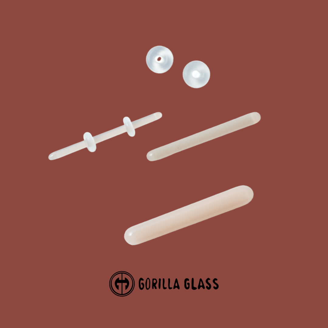 Gorilla Glass retainer Glass Barbell Retainer
