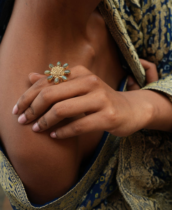 Christine Bekaert Jewelry Earring The Forever Floret Ring