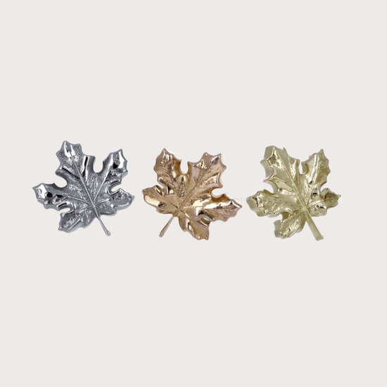 Charger l&amp;#39;image dans la galerie, Anatometal Threadless Gold Maple Leaf
