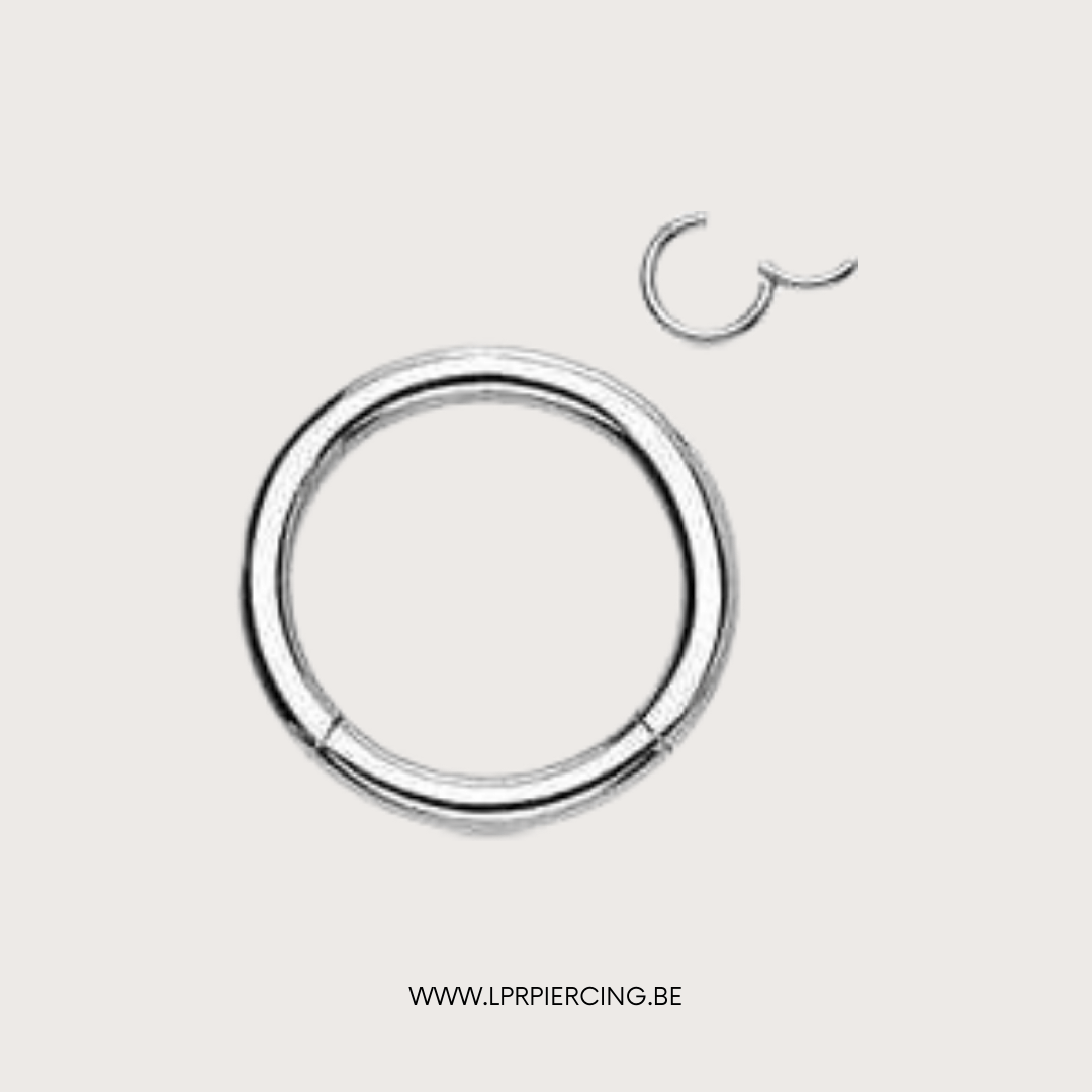 Laad afbeelding in Galerijviewer, BC Titanium Ring Basic Titanium Hinged Ring 0.8mm
