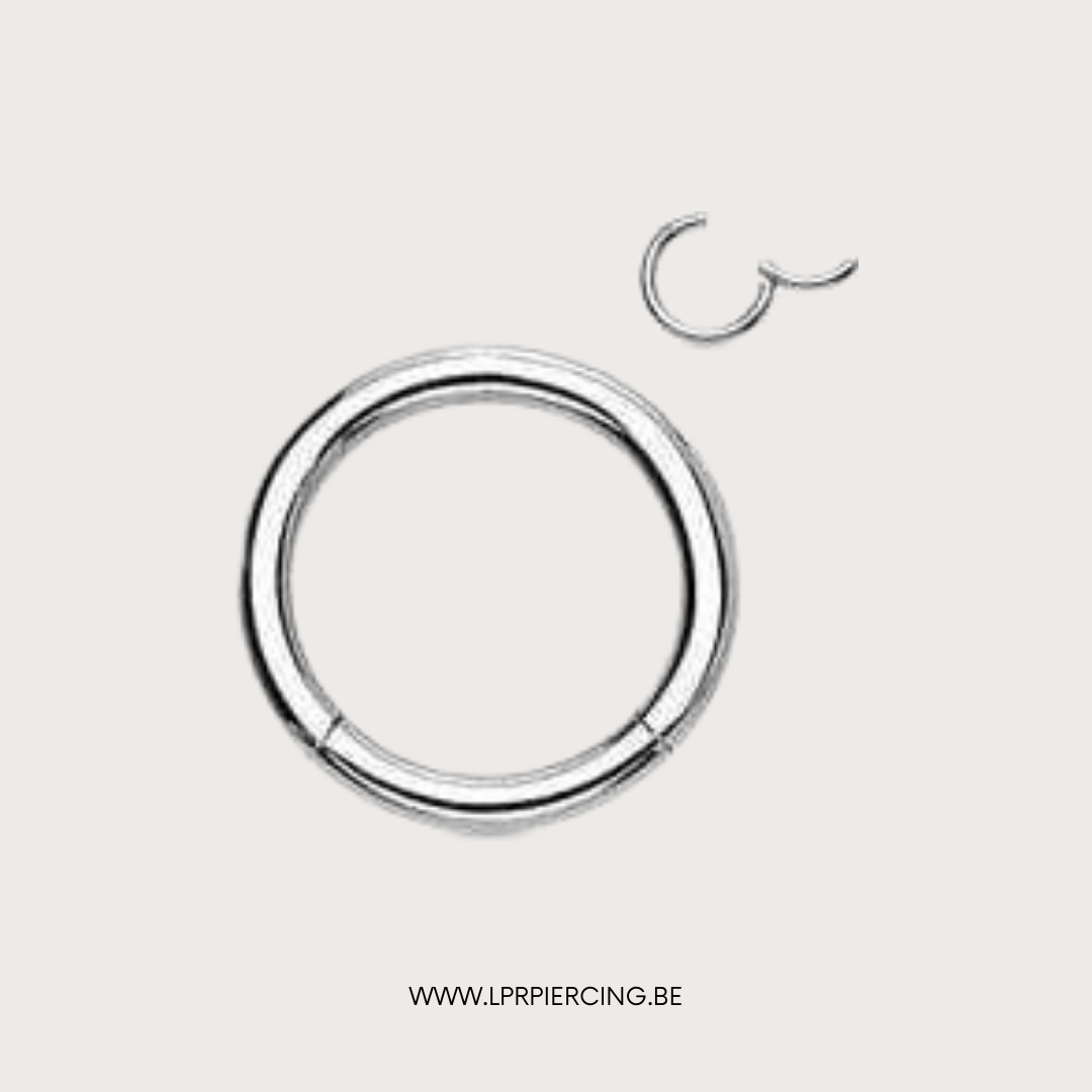 Basic Titanium Hinged Ring – LPRpiercing - Main Image