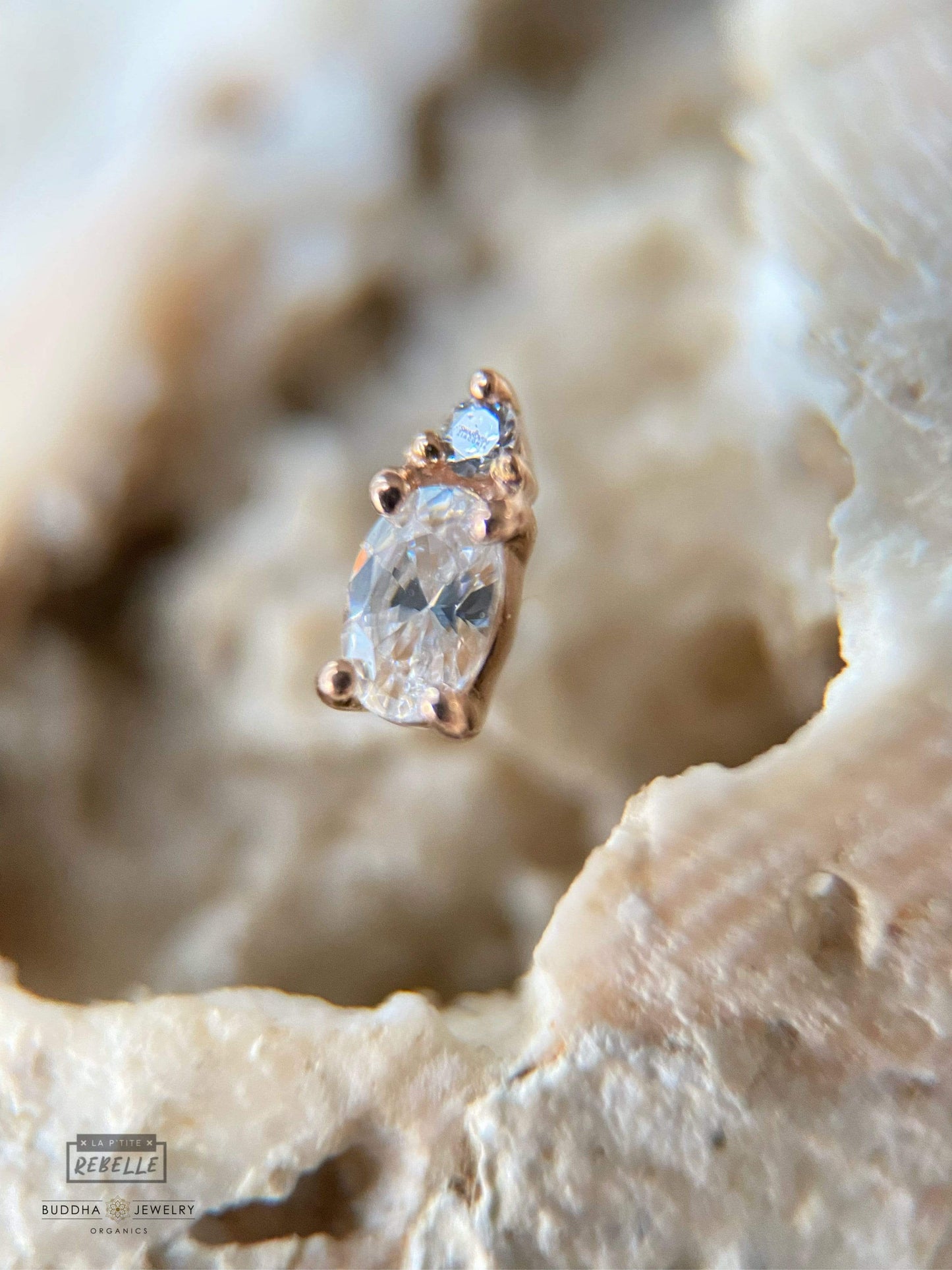 Buddha Jewelry Organics Threadless Gold Desden
