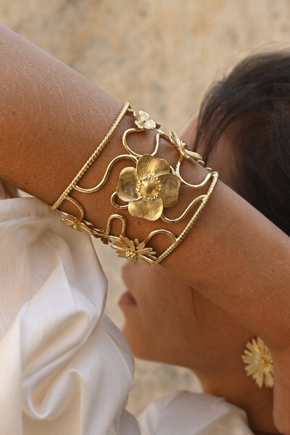 Christine Bekaert Jewelry Bracelets Bouquet Cuff