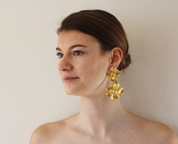 Christine Bekaert Jewelry Earring Large Poppy