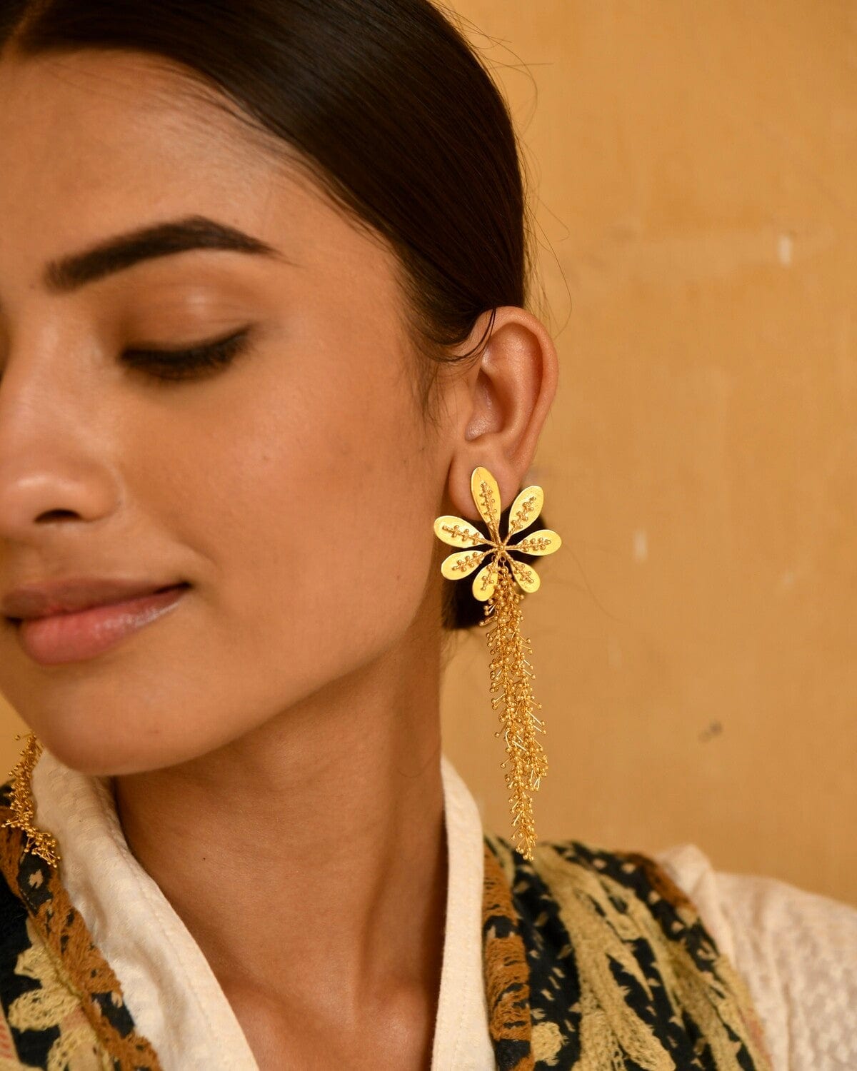Christine Bekaert Jewelry Earring Peacock Beads