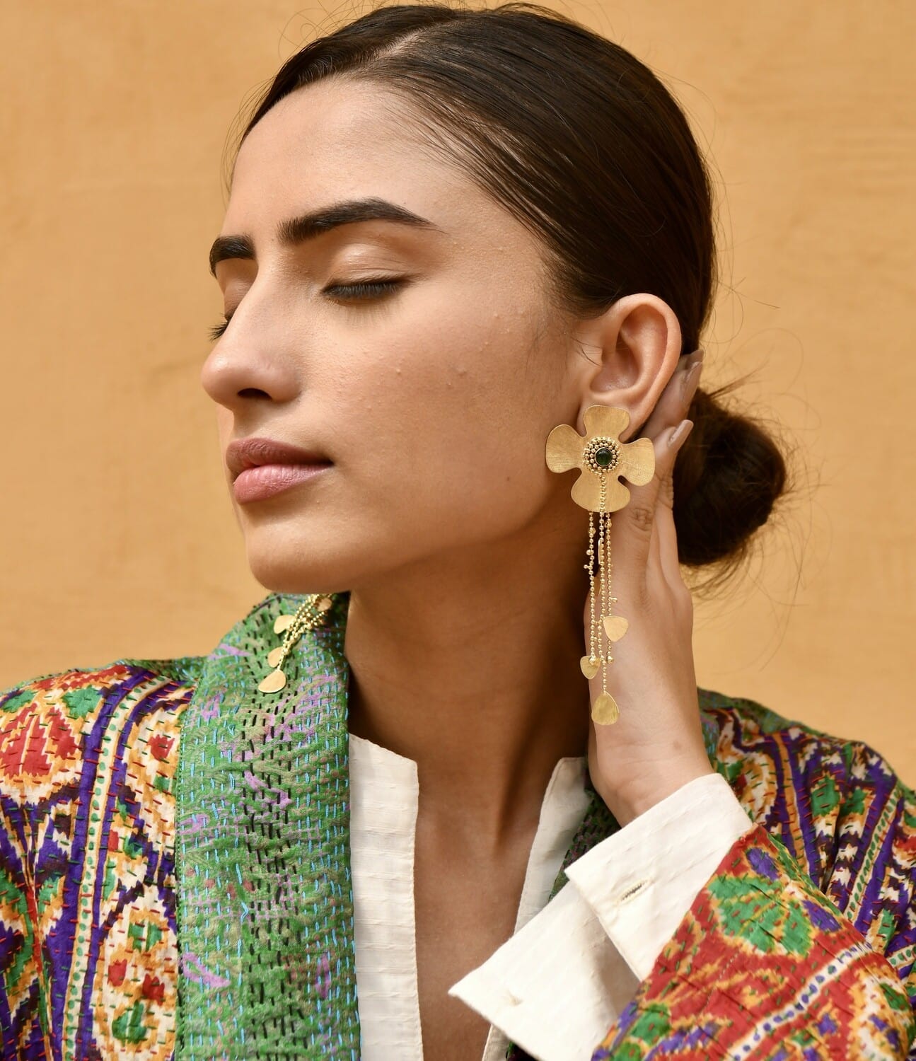 Christine Bekaert Jewelry Earring Large Traviata Petals