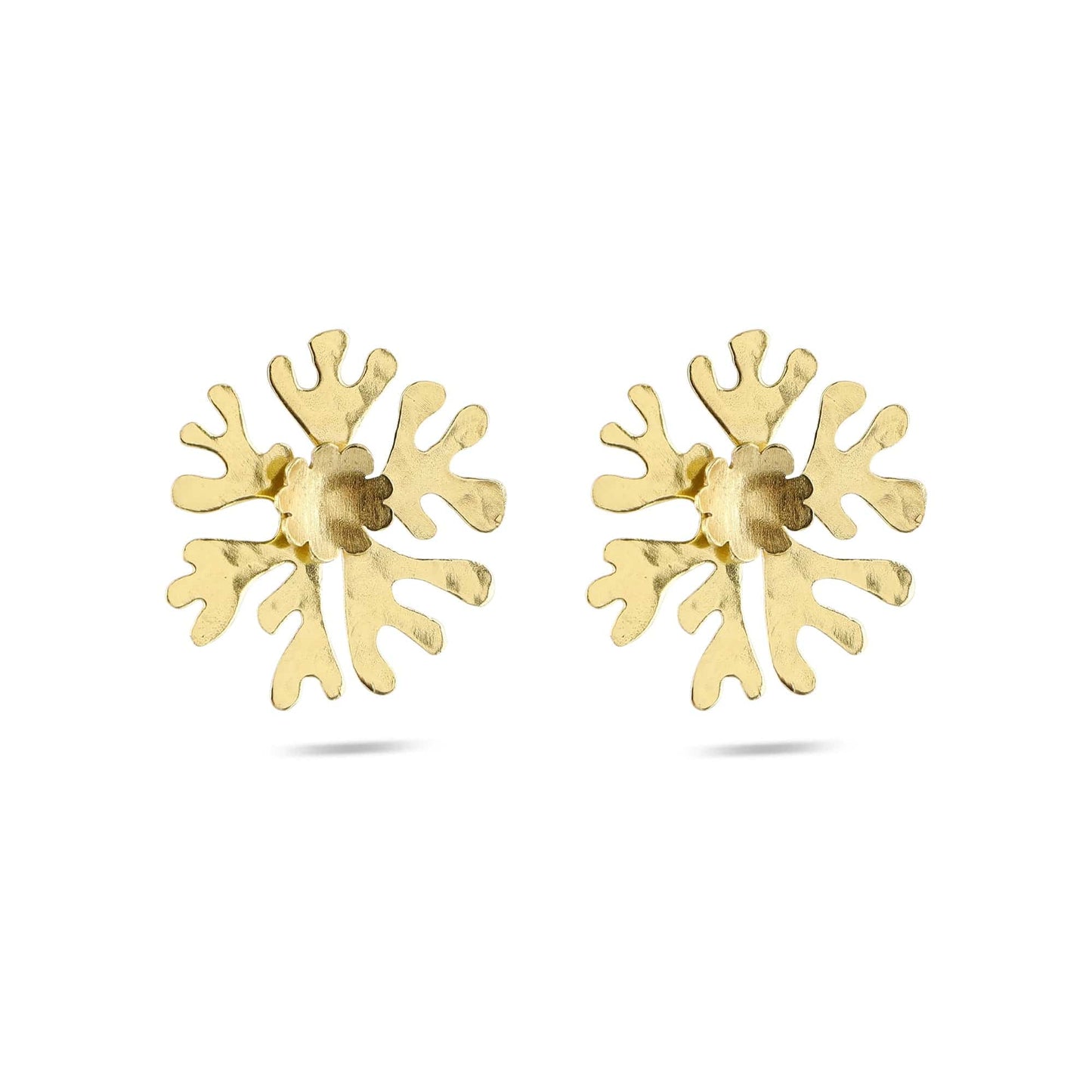 Christine Bekaert Jewelry Earring Golden Wave Studs